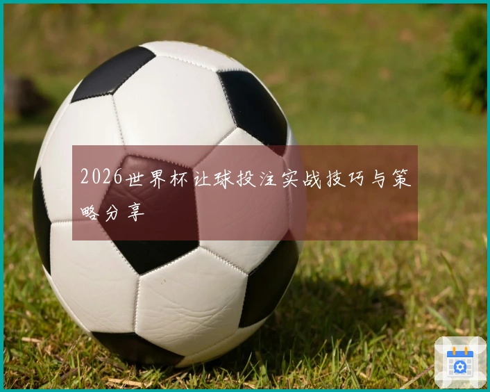 2026世界杯让球投注实战技巧与策略分享