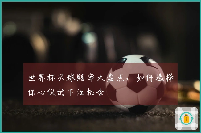 世界杯买球赔率大盘点，如何选择你心仪的下注机会